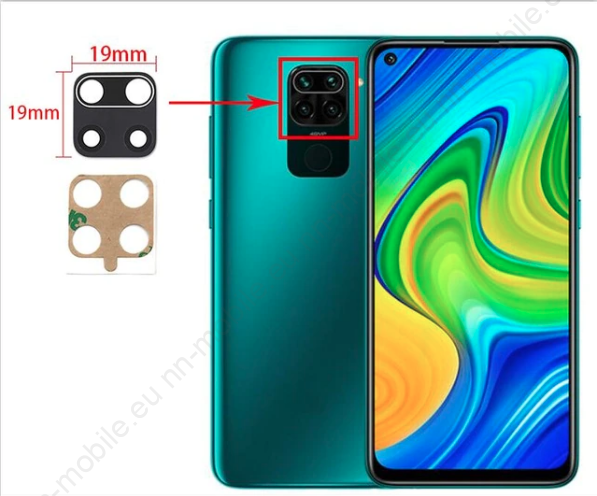 Стъкло за задна камера за Xiaomi Redmi Note 9 Pro, Note 9S, Note 9