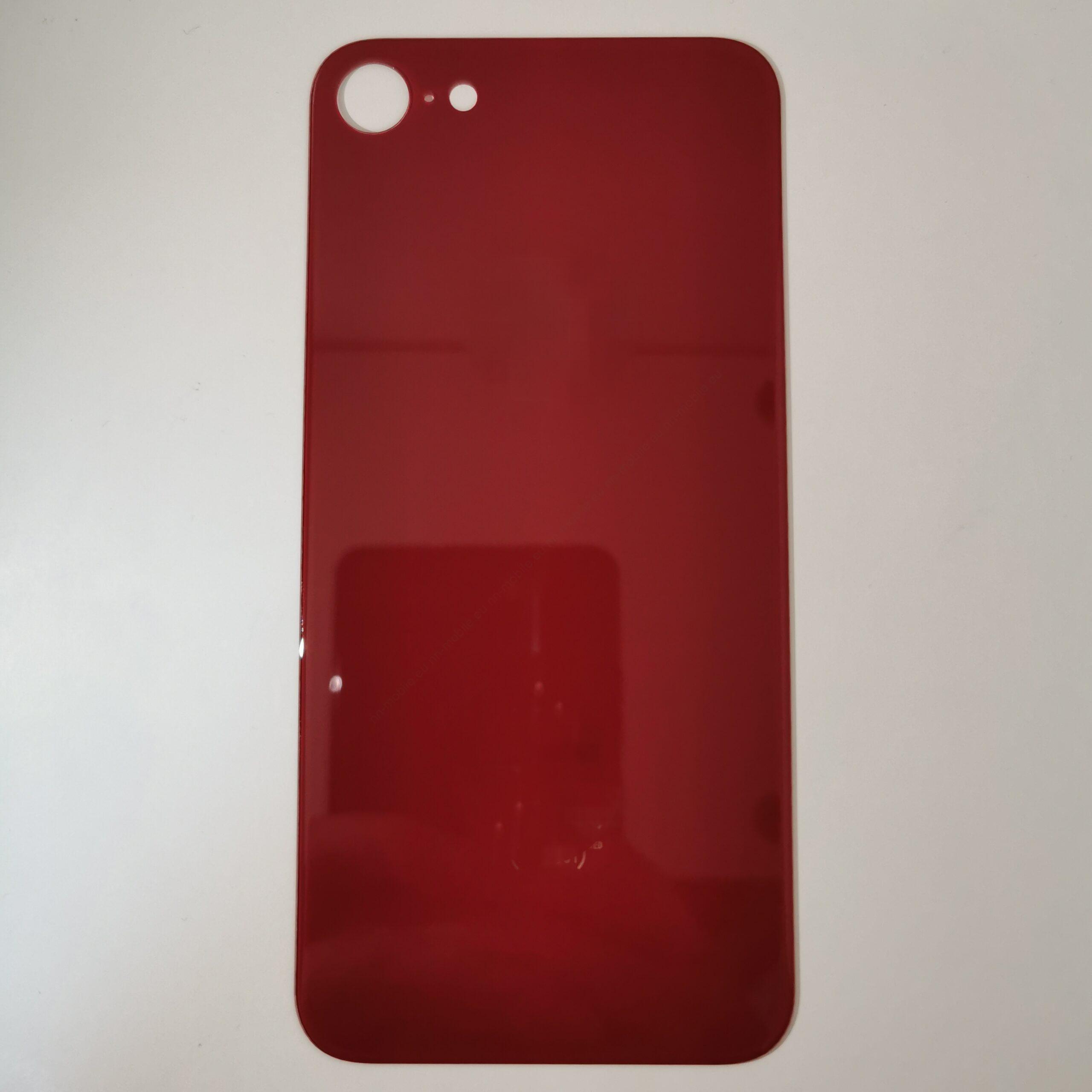 Заден капак, панел стъкло за iPhone 8 / Червен