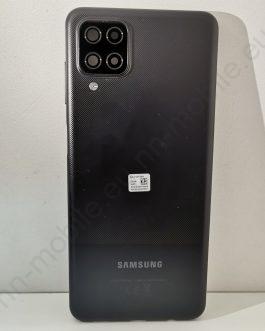 Употребяван оригинален заден капак за Samsung Galaxy A12 / Черен