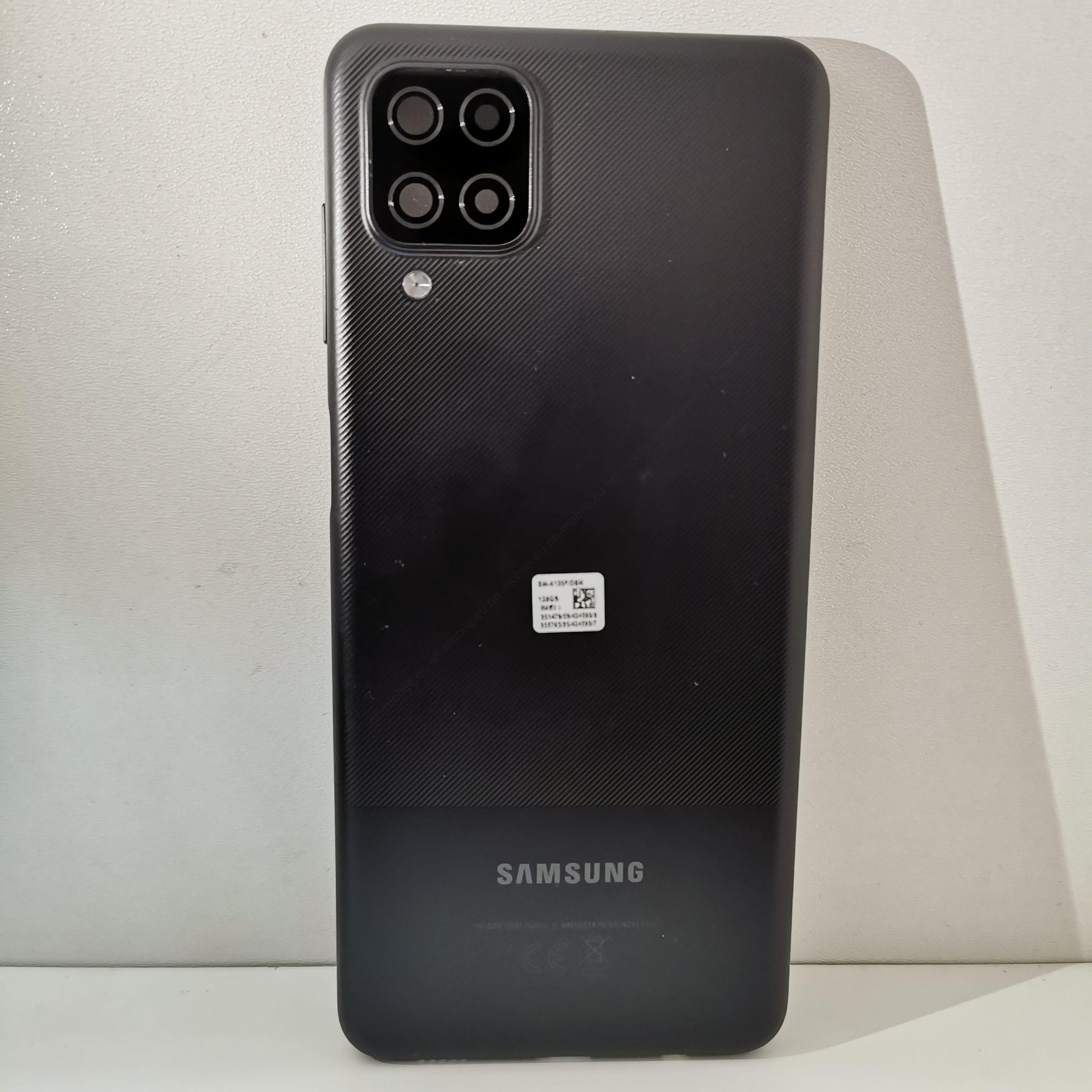 Употребяван оригинален заден капак за Samsung Galaxy A12 / Черен