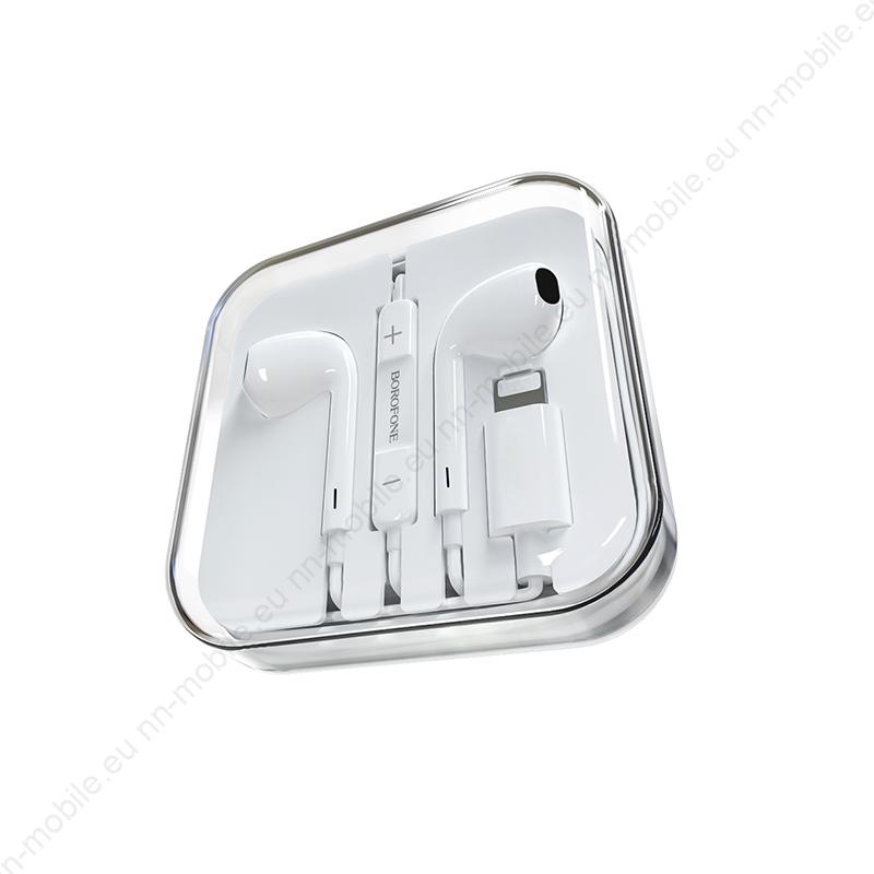 Слушалки с микрофон Lightning Borofone BM32 Plus за iPhone, iPad - Image 4