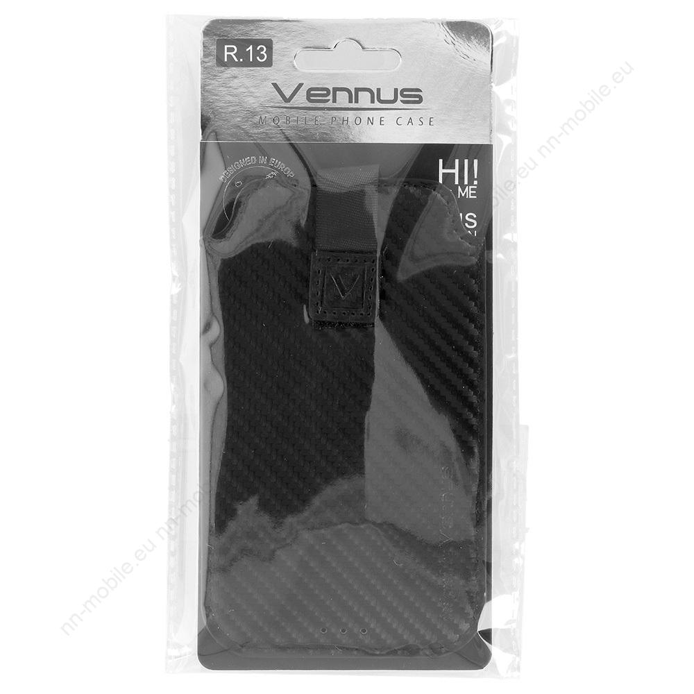 Универсален калъф тип джоб с издърпване за смартфони / Карбон R18 - Image 2