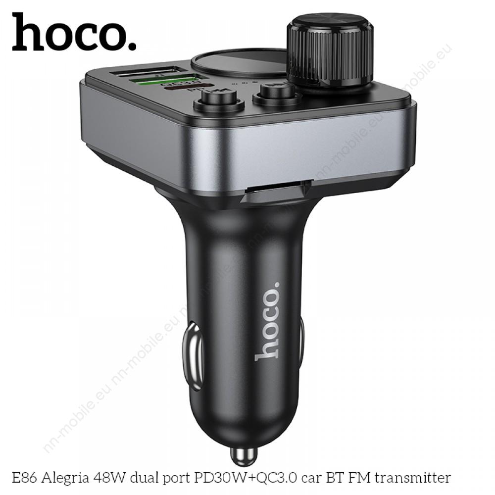 Bluetooth 48W PD FM Трансмитер 2x USB 1xType C / Hoco / MicroSD - Image 5