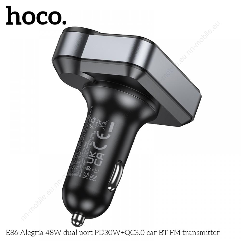 Bluetooth 48W PD FM Трансмитер 2x USB 1xType C / Hoco / MicroSD - Image 6