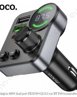 Bluetooth 48W PD FM Трансмитер 2x USB 1xType C / Hoco / MicroSD