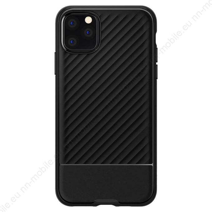 Противоударен Силиконов Калъф за iPhone 11 Pro / Spigen Core Armor Case / Черен / - Image 3