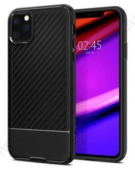 Противоударен Силиконов Калъф за iPhone 11 Pro / Spigen Core Armor Case / Черен /