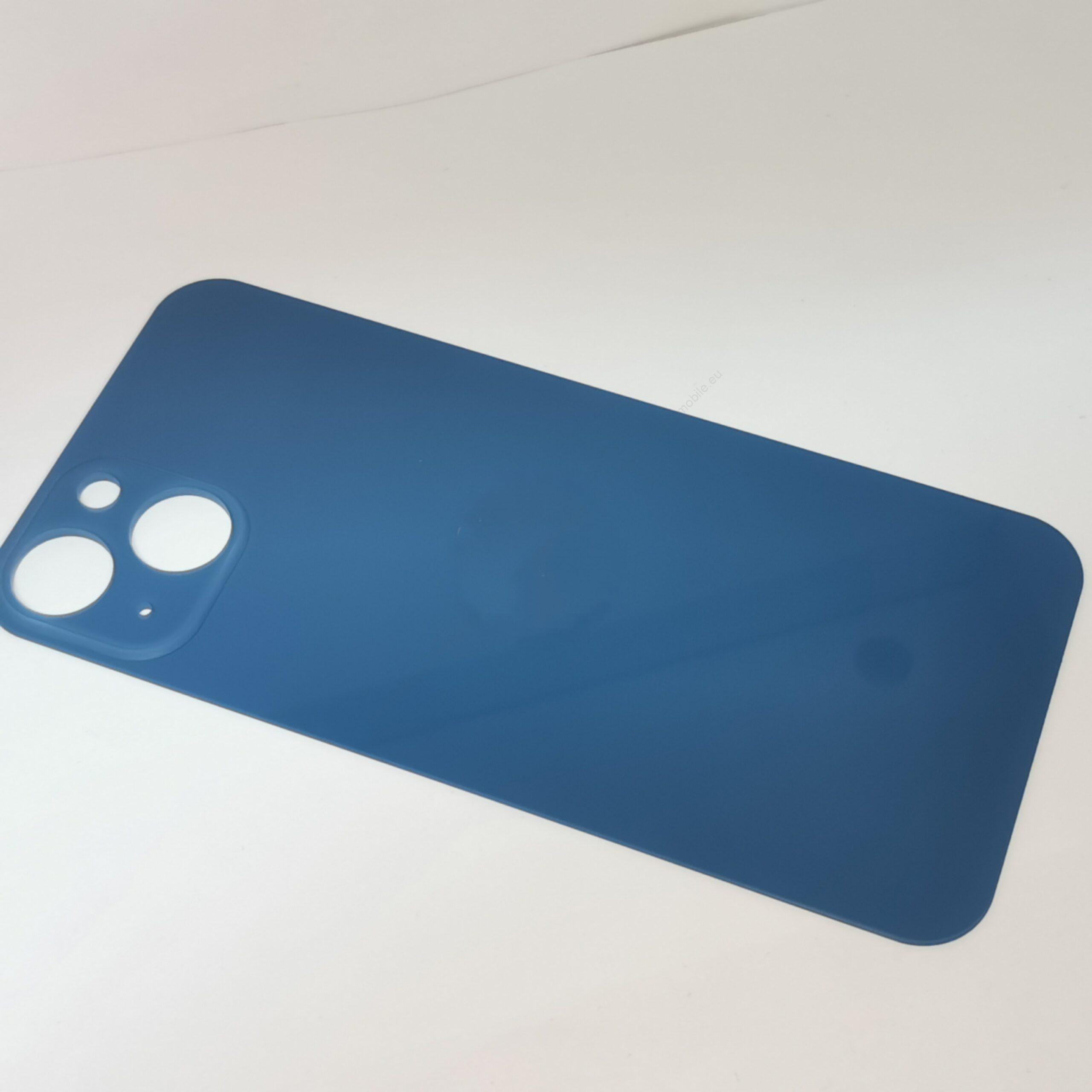 Заден капак, панел стъкло за iPhone 13 / Син