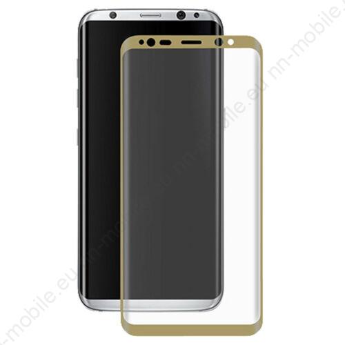 3D Извит стъклен протектор за Samsung Galaxy S8 / Златен