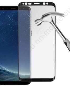 3D Извит стъклен протектор за Samsung Galaxy S8 / Черен