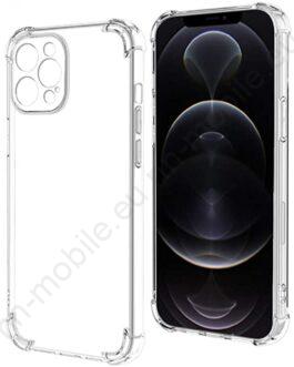 Удароустойчив силиконов кейс iPhone 14 / прозрачен