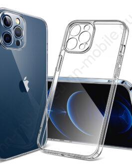 Удароустойчив тънък силиконов кейс iPhone 14 / прозрачен