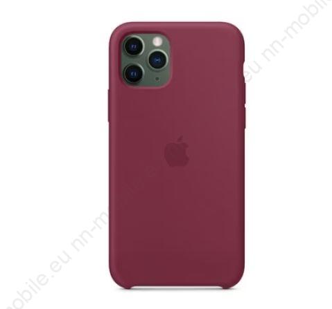 Силиконов Кейс Apple за iPhone 11 Pro / Бордо / - Image 2