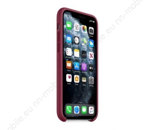 Силиконов Кейс Apple за iPhone 11 Pro / Бордо / - Image 3