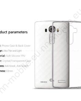 Тънък силиконов кейс за LG G4 Stylus H635 / Прозрачен