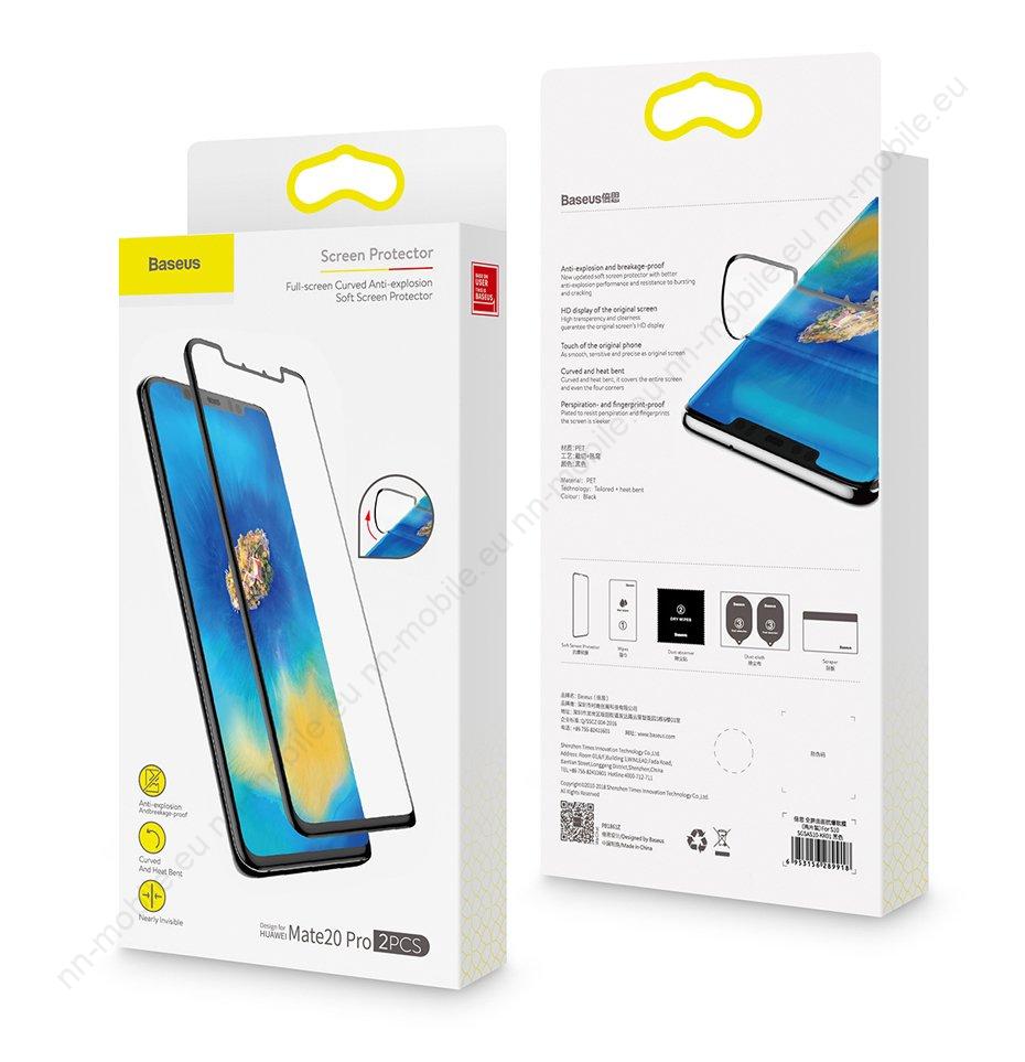3D Baseus 2 броя пълнопокриващ PET протектор за Huawei Mate 20 PRO