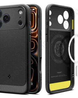 Хибриден кейс калъф Spigen Rugged Armor MagSafe за iPhone 17 Pro / ACS10329 / Matte Black