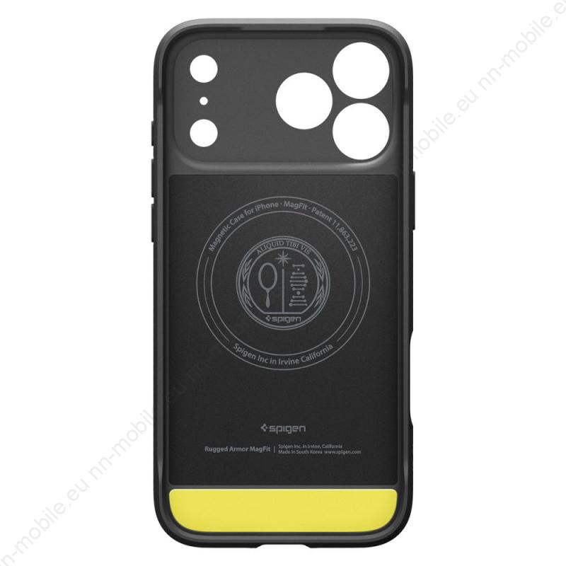 Хибриден кейс калъф Spigen Rugged Armor MagSafe за iPhone 17 Pro / ACS10329 / Matte Black - Image 4