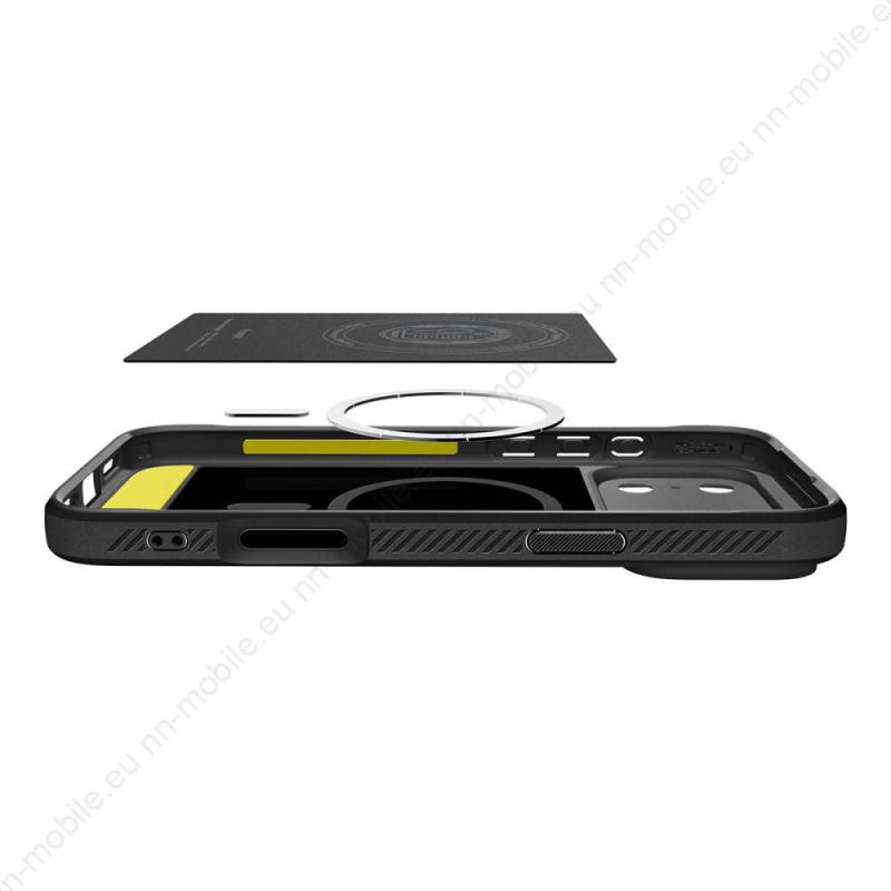 Хибриден кейс калъф Spigen Rugged Armor MagSafe за iPhone 17 Pro / ACS10329 / Matte Black - Image 5