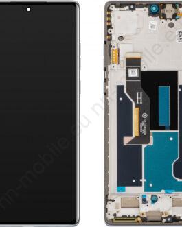 Нов оригинален дисплей с рамка за Motorola Edge 50 Fusion / Forest Blue / Гаранция