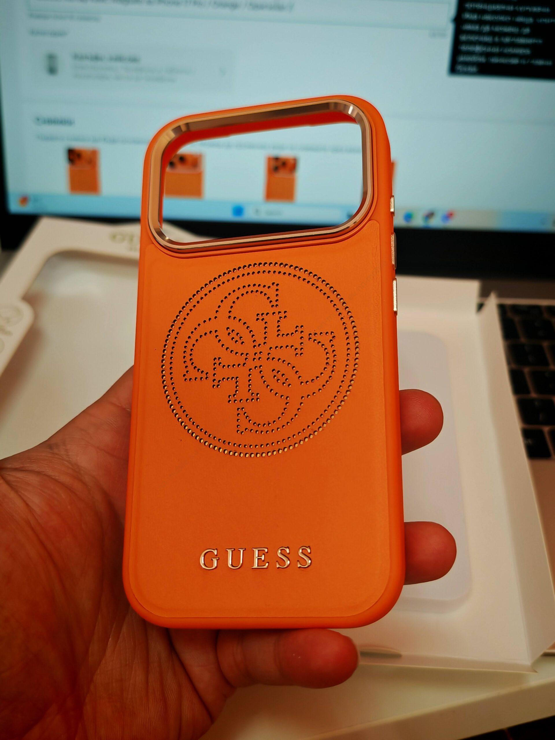 GUESS Калъф Кейс Magsafe за iPhone 17 Pro / Orange / Оригинал / - Image 9