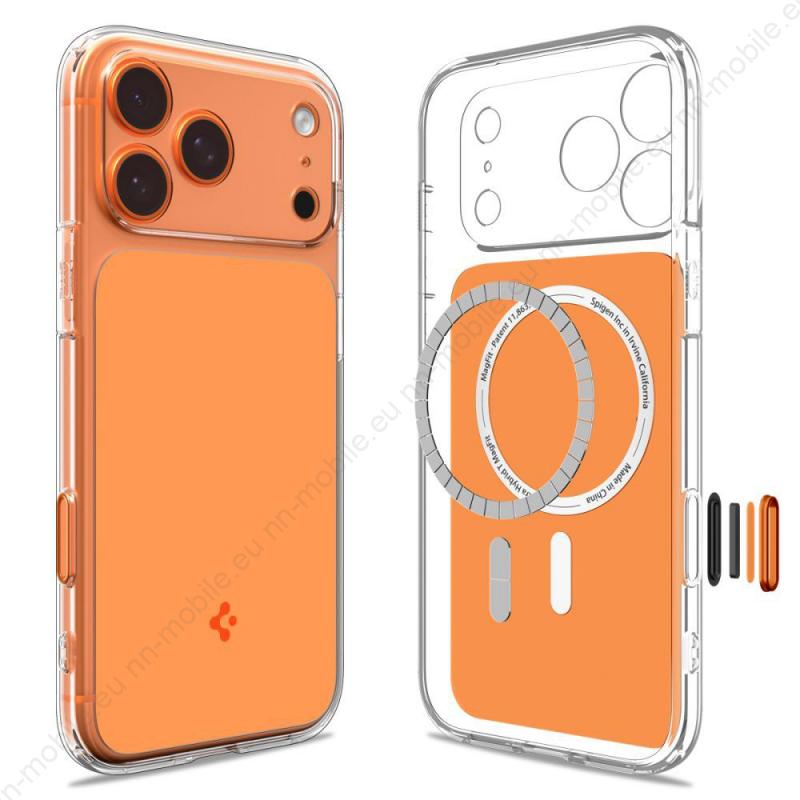 Твърд калъф Spigen Ultra Hybrid T с MagSafe за iPhone 17 Pro ACS10477 / 17 Pro Max ACS10474 / Гланцово оранжев / Оригинал - Image 2