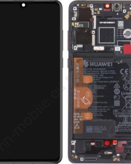 Оригинален LCD Дисплей за Huawei P30 ELE-L29, ELE-L09 / Дисплей+Рамка+Батерия / Service pack / Черен