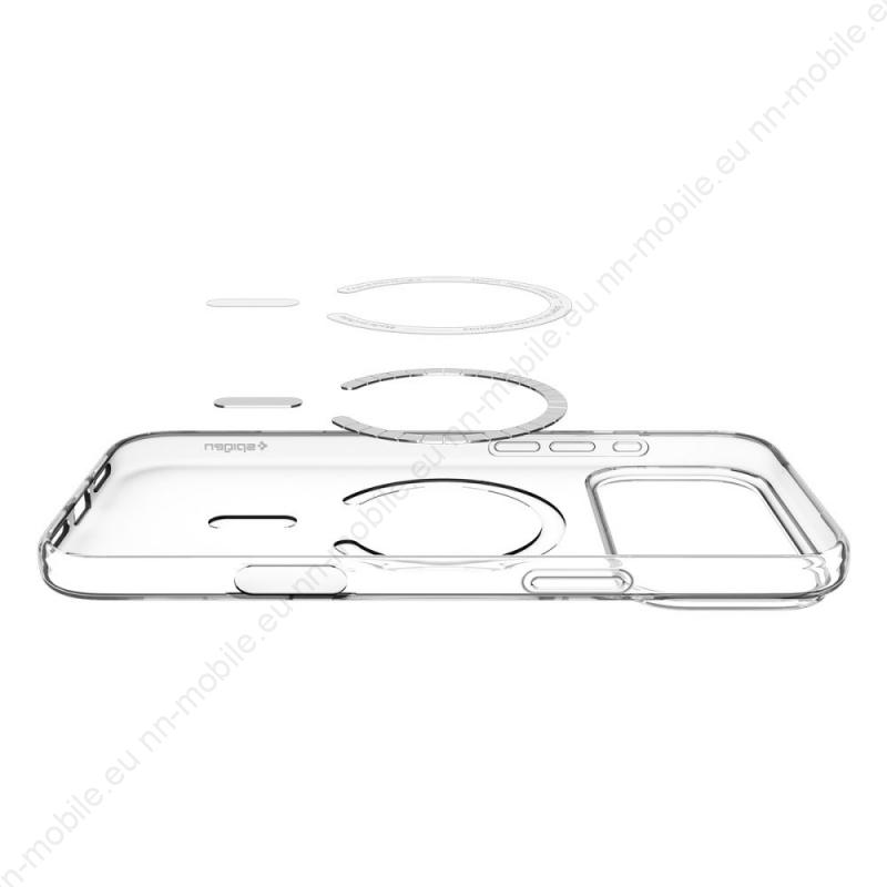 Силиконов TPU калъф с MagSafe за iPhone 17 Pro Max ACS10394 Spigen Liquid Crystal MagSafe Case / Прозрачен / Оригинал / - Image 4