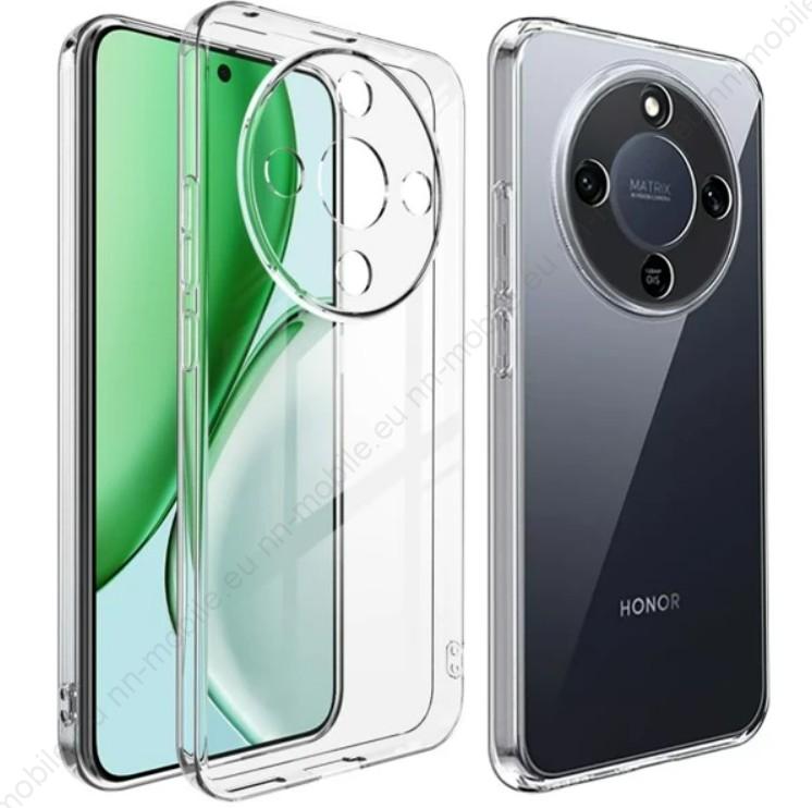 Удароустойчив силиконов кейс за Honor Magic 8 Lite / Кристално Прозрачен /