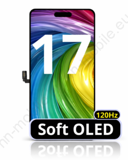 Soft Oled Съвместим LCD Дисплей за iPhone 17 /120Hz/ Черен / Гаранция