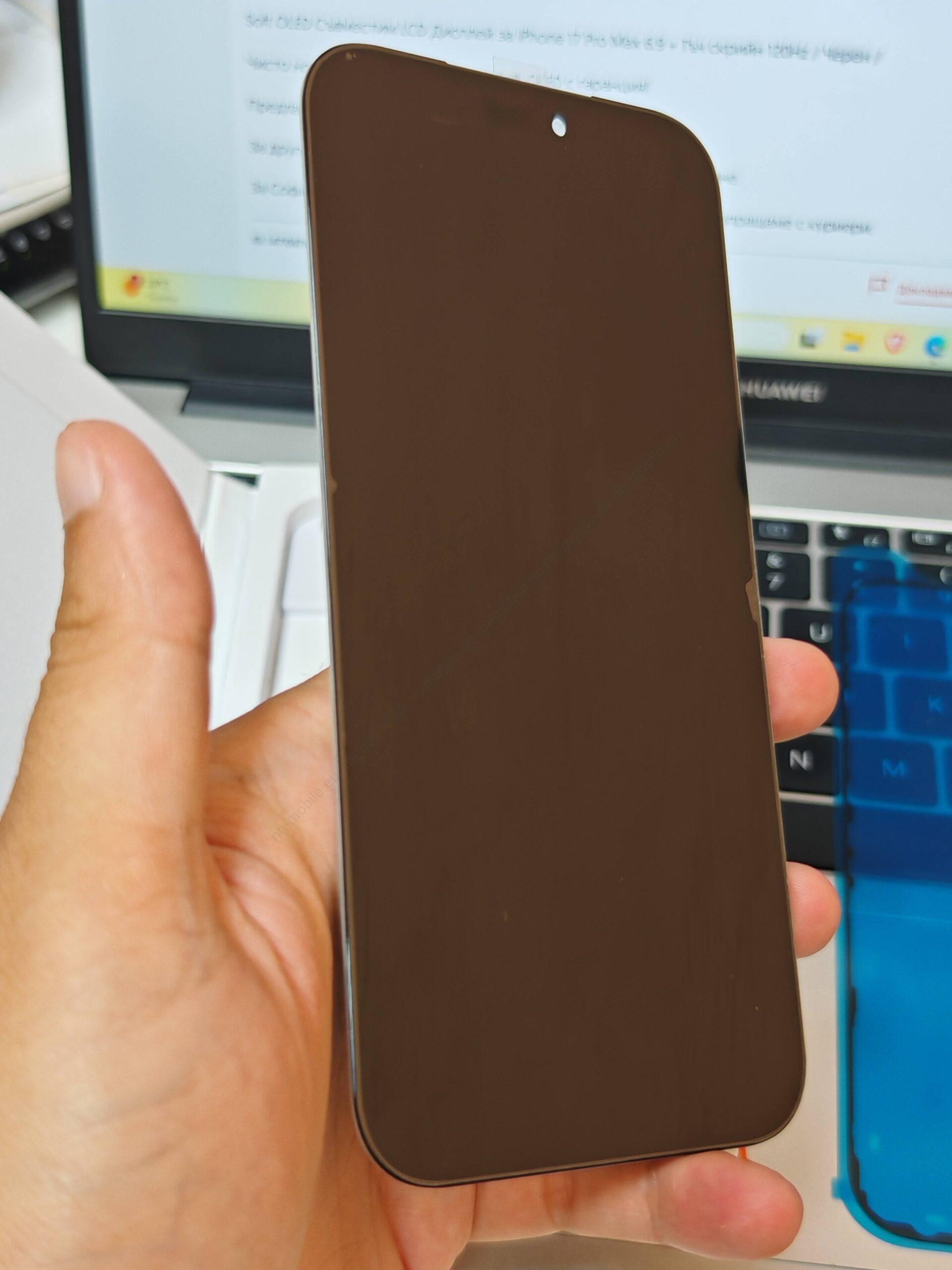 Soft Oled Съвместим LCD Дисплей за iPhone 17 Pro Max 6.9 /120Hz/ Черен / Гаранция / - Image 3